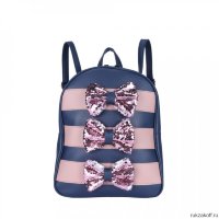 Рюкзак с сумочкой OrsOro DW-989 Сине-розовый
