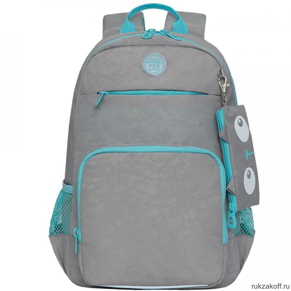 Рюкзак школьный Grizzly RG-164-3 серый