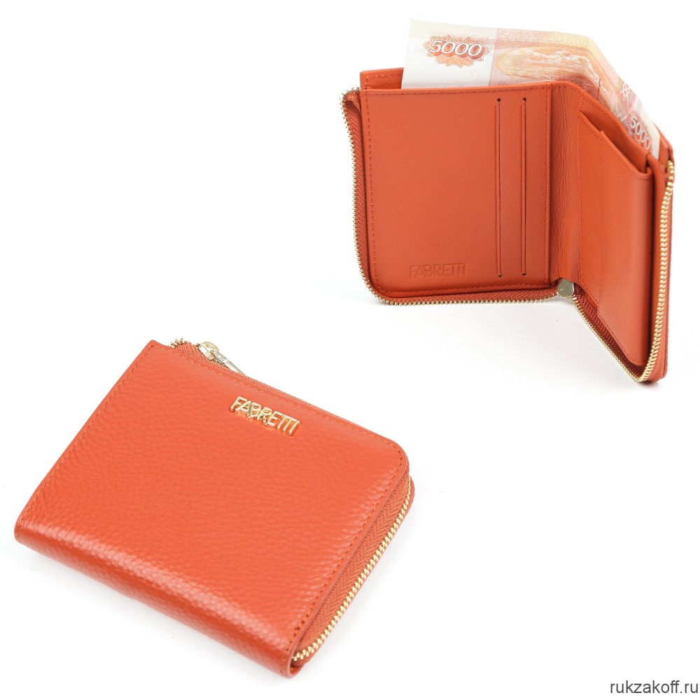 Женский кошелёк Fabretti QFA006D-6 оранжевый