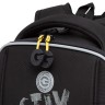 Рюкзак школьный GRIZZLY RAf-393-2 черный - желтый