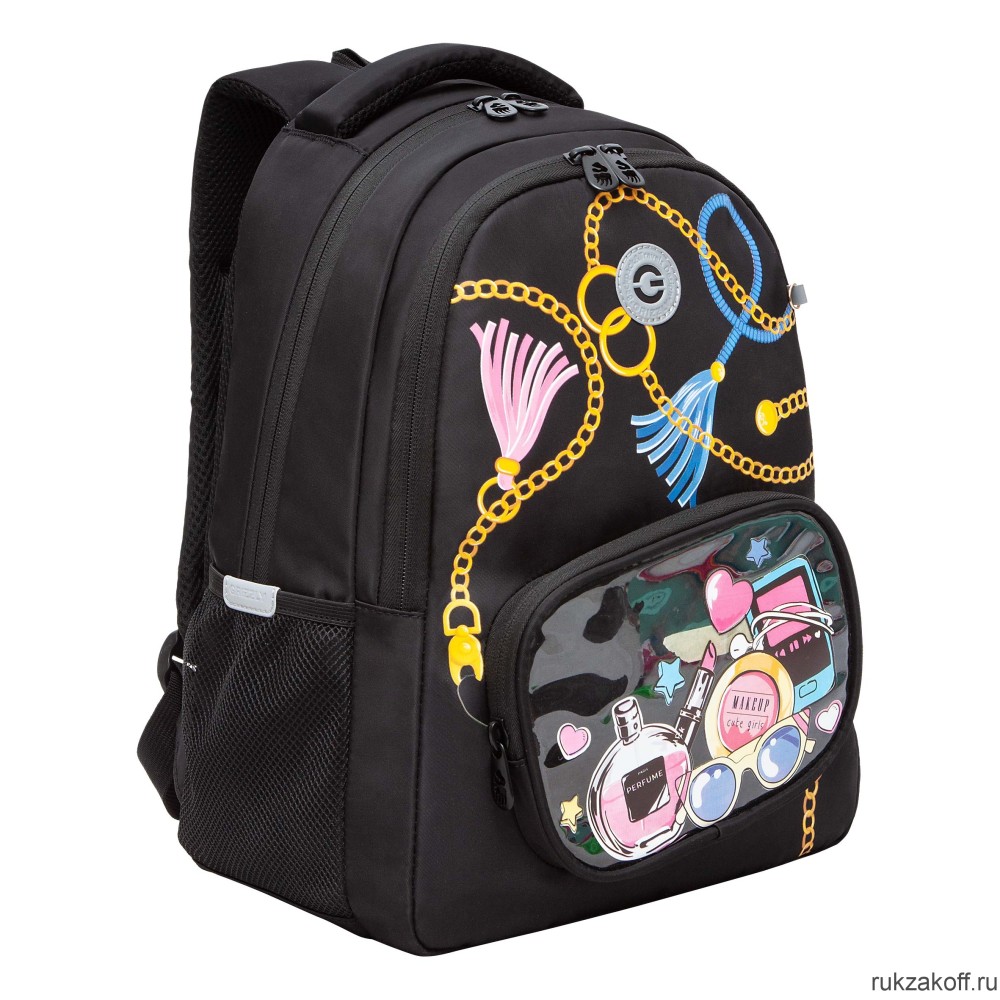 Рюкзак школьный GRIZZLY RG-362-3 черный