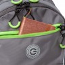 Рюкзак школьный GRIZZLY RB-259-3 серый - салатовый