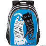 Рюкзак школьный Grizzly RG-168-2 голубой
