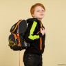 Рюкзак школьный с мешком GRIZZLY RAm-385-5/2 (/2 черный - оранжевый)