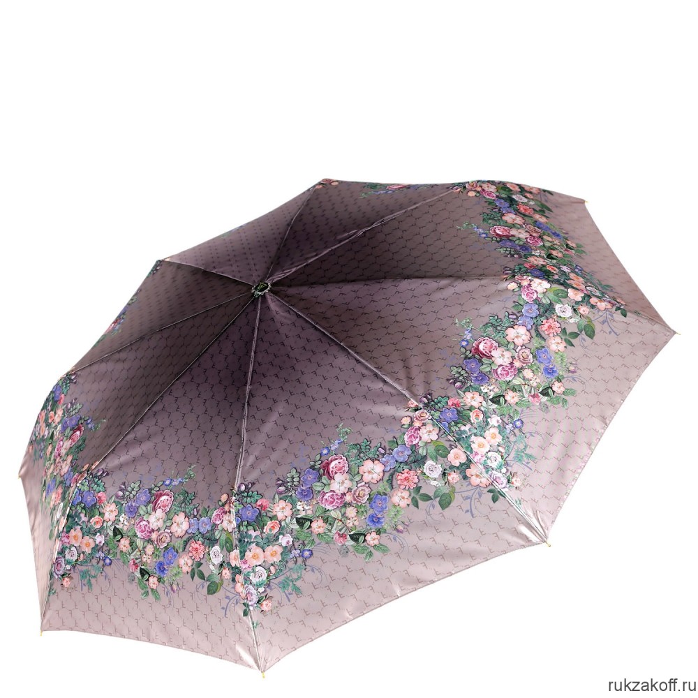 Женский зонт Fabretti S-20138-5 автомат, 3 сложения,сатин розовый