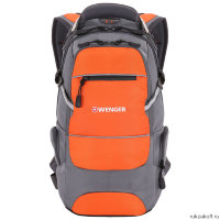Рюкзак Wenger Narrow Hicking Pack серый/оранжевый, со светоотражающими элементами