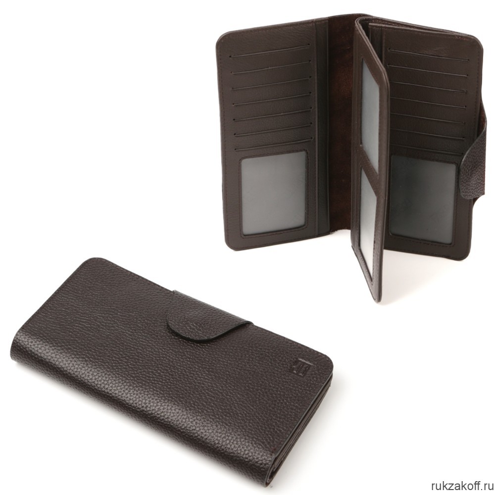 Мужской кошелёк Fabretti Q02D-12 коричневый