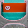 Рюкзак школьный с мешком GRIZZLY RAm-284-3/2 (/2 серый - розовый)