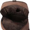 Женский кожаный рюкзак Orsoro d-455 бежевый