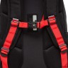 Рюкзак школьный с мешком GRIZZLY RB-458-1/2 (/2 черный - красный)