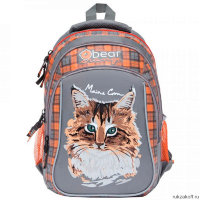 Школьный рюкзак Orange Bear V-52 Cat серый