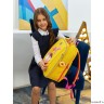 Рюкзак школьный GRIZZLY RAf-392-1 желтый