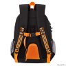 Рюкзак школьный Grizzly RB-152-2 черный - оранжевый
