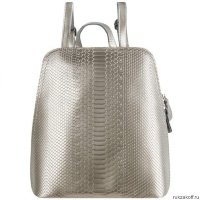 Кожаный рюкзак Monkking 511 рептилия серебро
