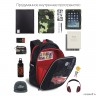 Рюкзак школьный GRIZZLY RAf-293-1 черный - красный