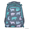 Рюкзак школьный с мешком Grizzly RG-169-3 медведи