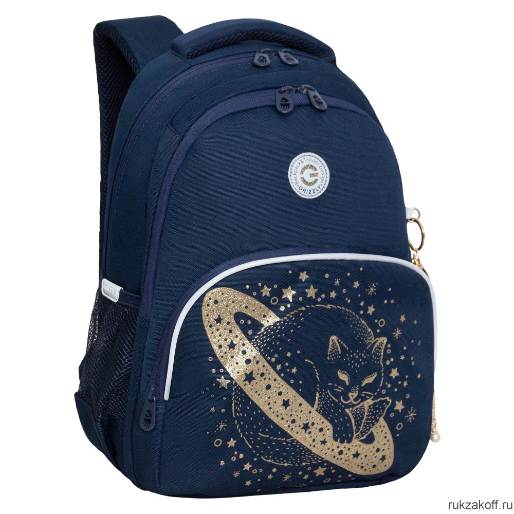 Рюкзак школьный GRIZZLY RG-460-2 синий