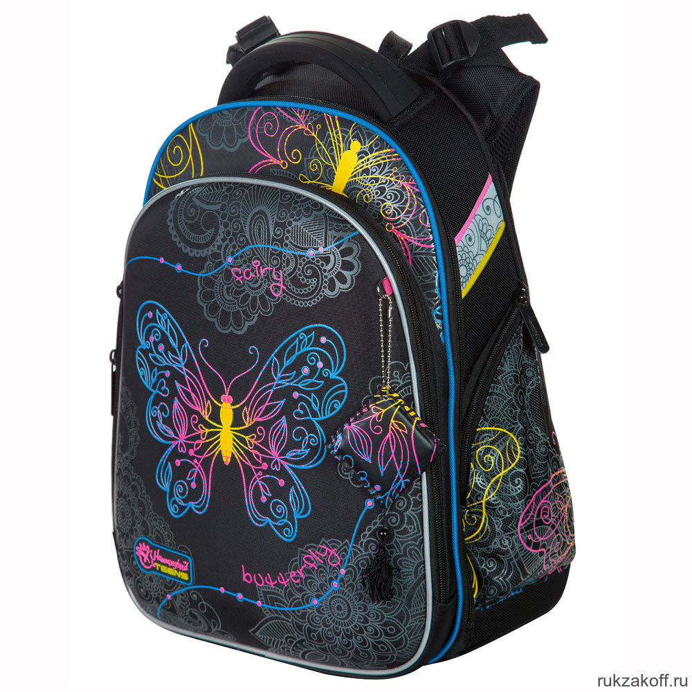 Школьный рюкзак-ранец Hummingbird T91 Butterfly Black