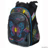 Школьный рюкзак-ранец Hummingbird черного цвета с бабочками
