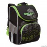 Рюкзак школьный с мешком GRIZZLY RAm-385-2/1 (/1 черный - салатовый)
