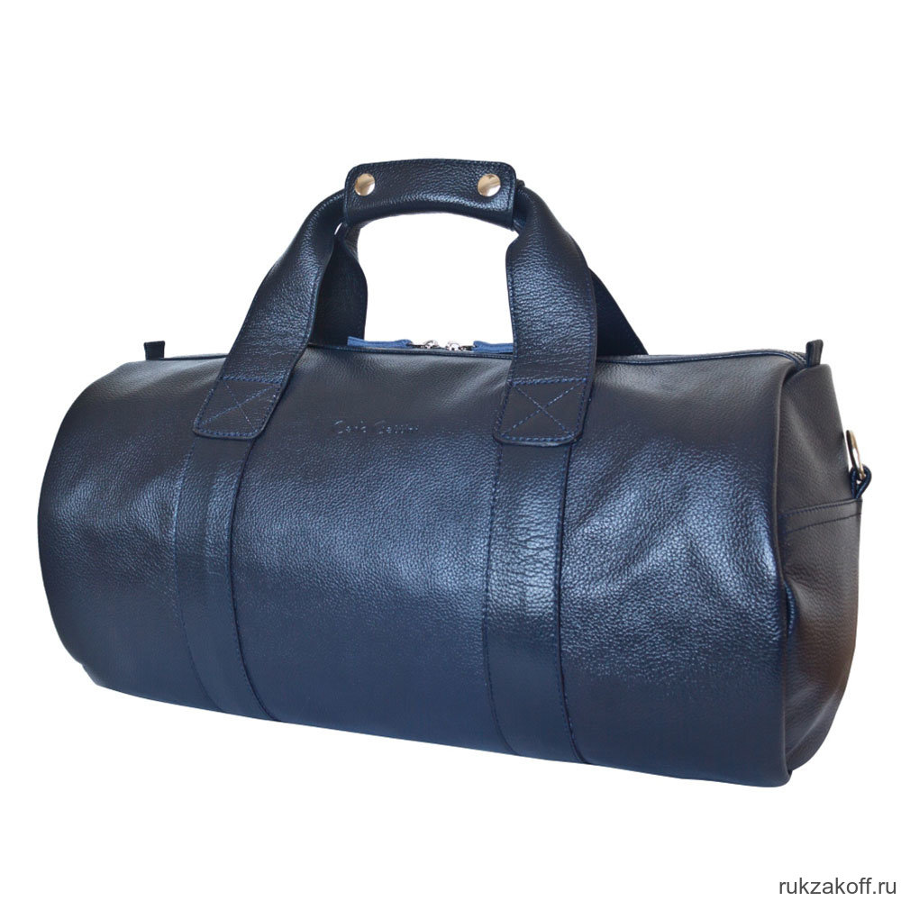 Кожаная дорожная сумка Carlo Gattini Dossolo dark blue