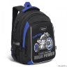 Рюкзак школьный Grizzly RB-152-3 черный - синий