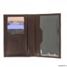 Обложка для паспорта 066-1 relief brown