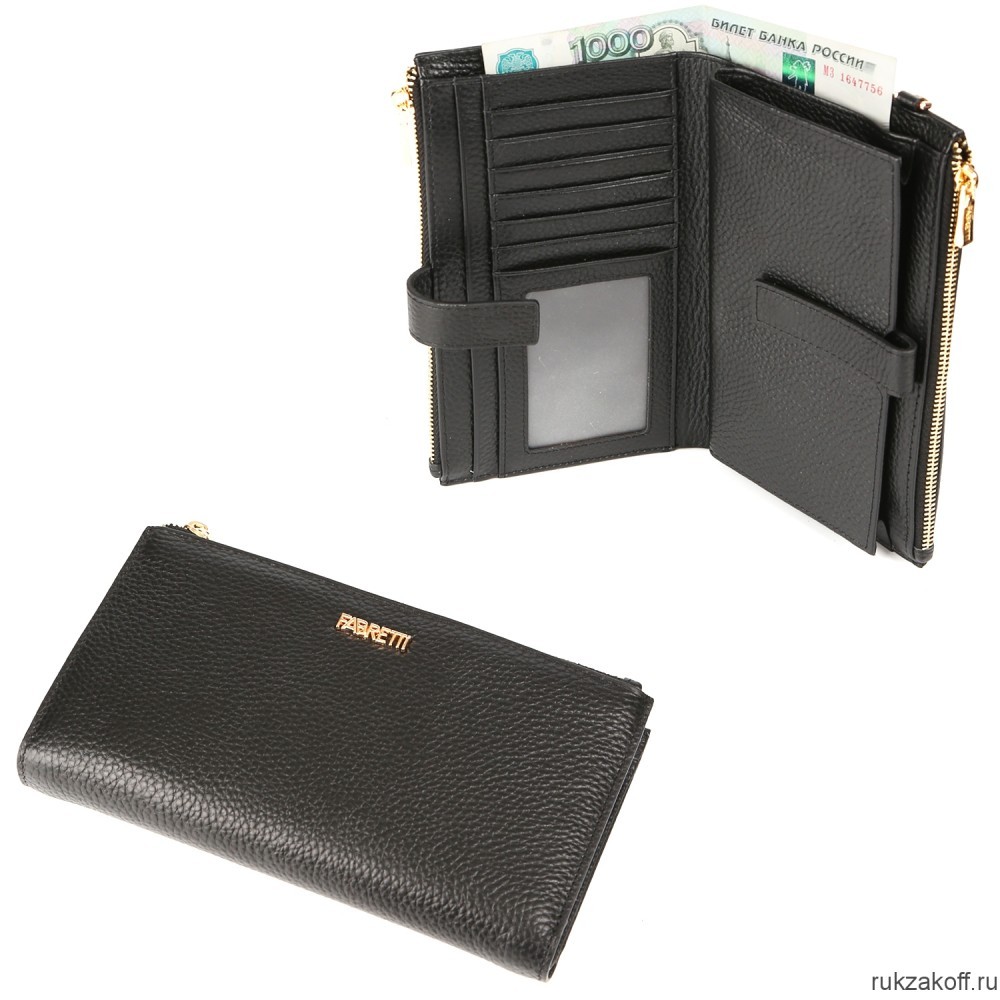 Женский кошелёк Fabretti Q12D-2 чёрный