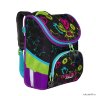 Рюкзак школьный Grizzly RAn-082-1/1 (/1 черный - фиолетовый)