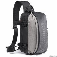Однолямочный рюкзак Tangcool TC22027 Чёрный/Серый