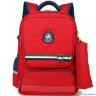 Рюкзак школьный в комплекте с пеналом Sun eight SE-2714 Красный/Тёмно-синий
