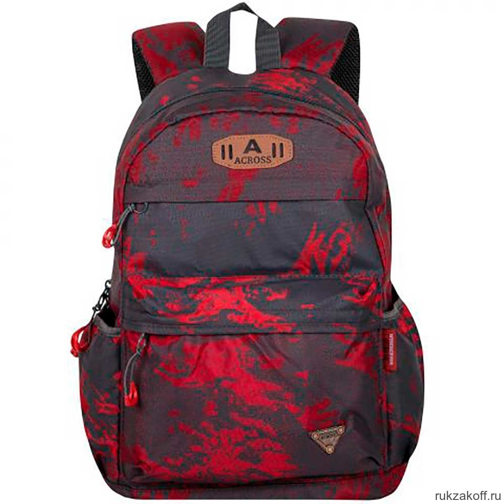Рюкзак Across "Everyday Outdoor", красные кляксы (темно-серый)