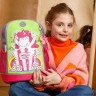 Рюкзак школьный GRIZZLY RG-363-1 фиолетовый - салатовый