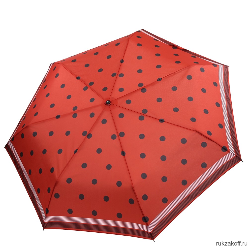 Женский зонт Fabretti P-20190-4 автомат, 3 сложения, эпонж красный