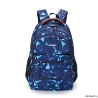 Рюкзак TORBER CLASS X 15,6'' тёмно-синий с арнаментом