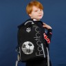 Рюкзак школьный GRIZZLY RB-351-1 черный - серый