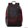 Рюкзак школьный GRIZZLY RB-351-5 черный - красный