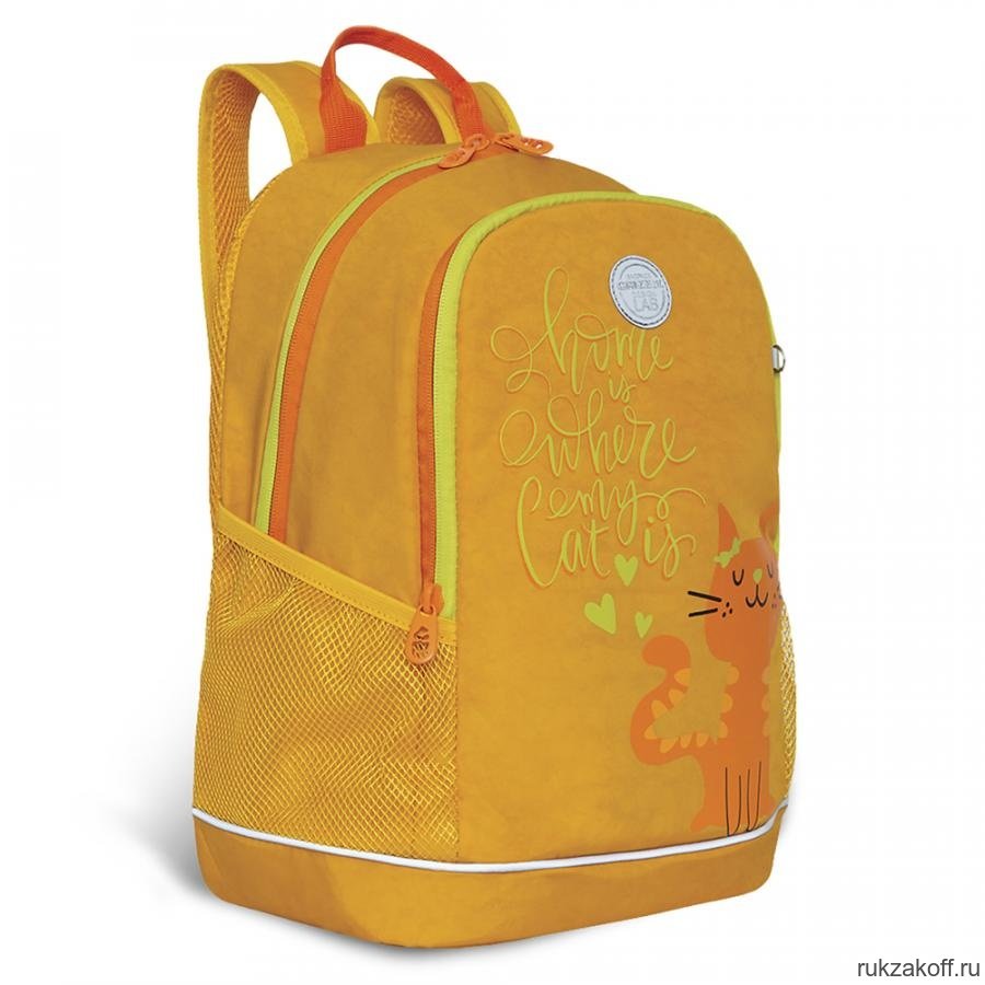 Рюкзак школьный Grizzly RG-163-13 желтый