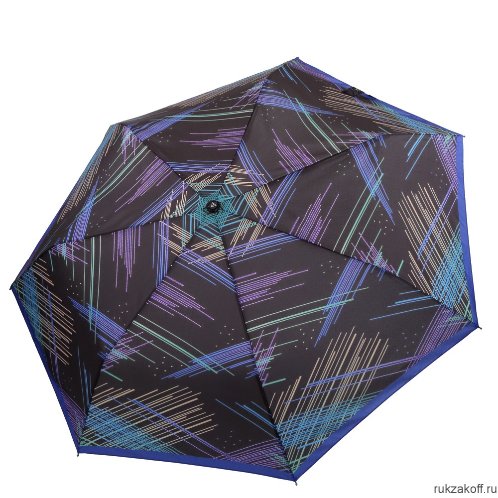 Женский зонт Fabretti P-20193-8 автомат, 3 сложения, эпонж синий