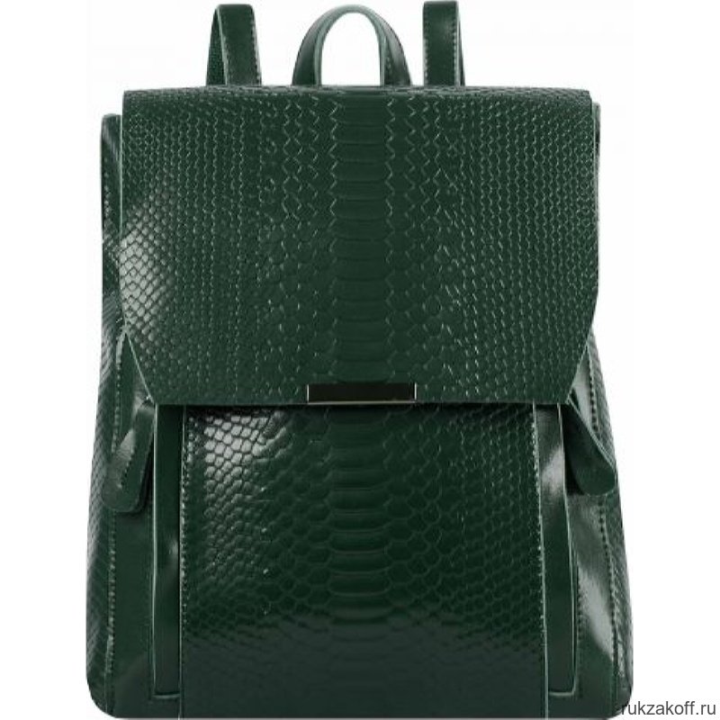 Кожаный рюкзак Monkking 516 рептилия зеленый