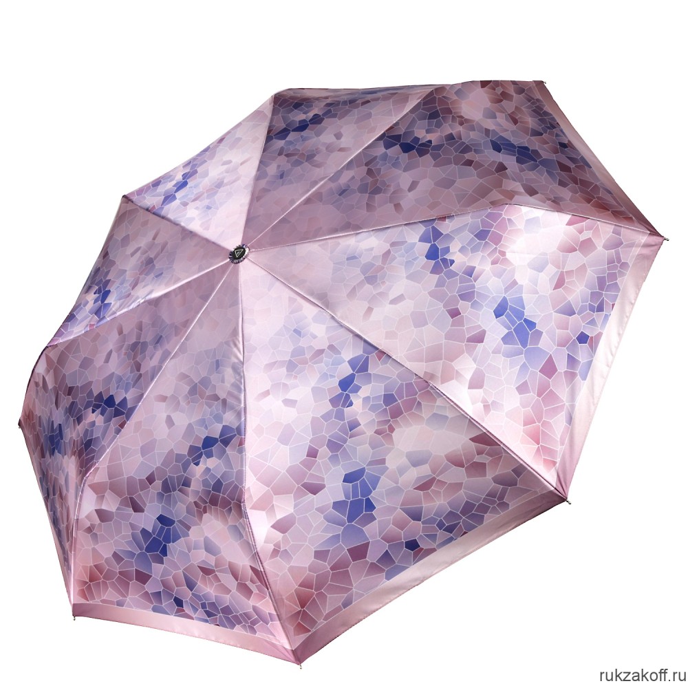 Женский зонт Fabretti S-20232-5 автомат, 3 сложения, сатин розовый