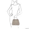 TL Bag - Женская сумка из мягкой кожи (Серый)