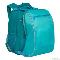 Рюкзак школьный с мешком GRIZZLY RG-269-1 бирюза