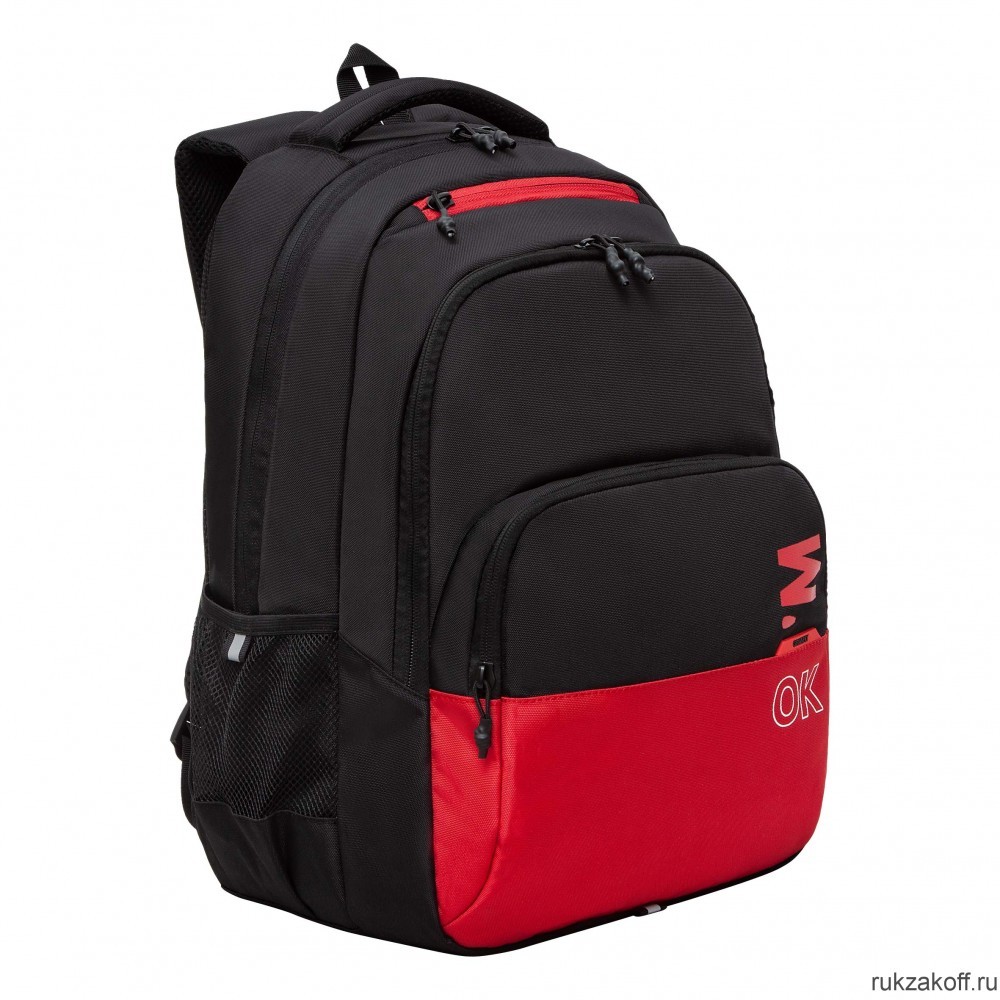 Рюкзак GRIZZLY RU-430-7 черный - красный