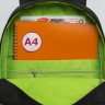Рюкзак школьный GRIZZLY RB-355-1 черный - салатовый