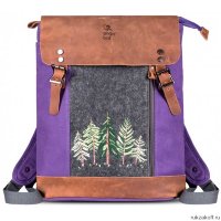 Рождественский рюкзак Ginger Bird фиолетовый