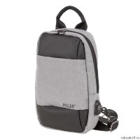 Однолямочный рюкзак Polar П0136 Серый