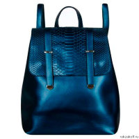 Кожаный рюкзак Monkking p-0136 Blue