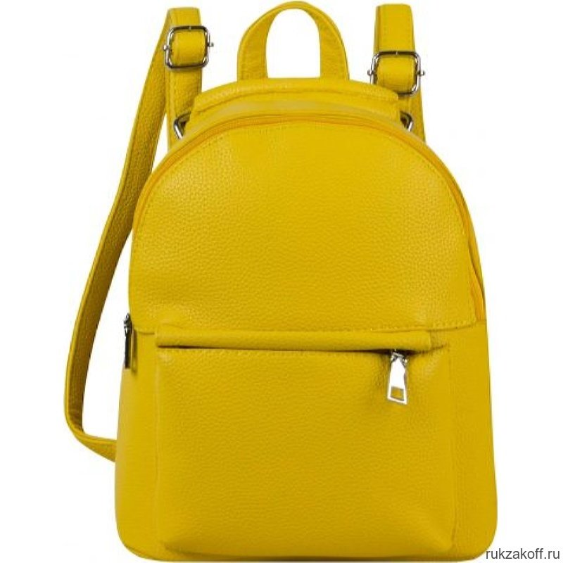 Кожаный рюкзак Monkking 0694-2 желтый