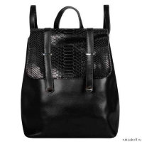 Кожаный рюкзак Monkking p-0136 Black